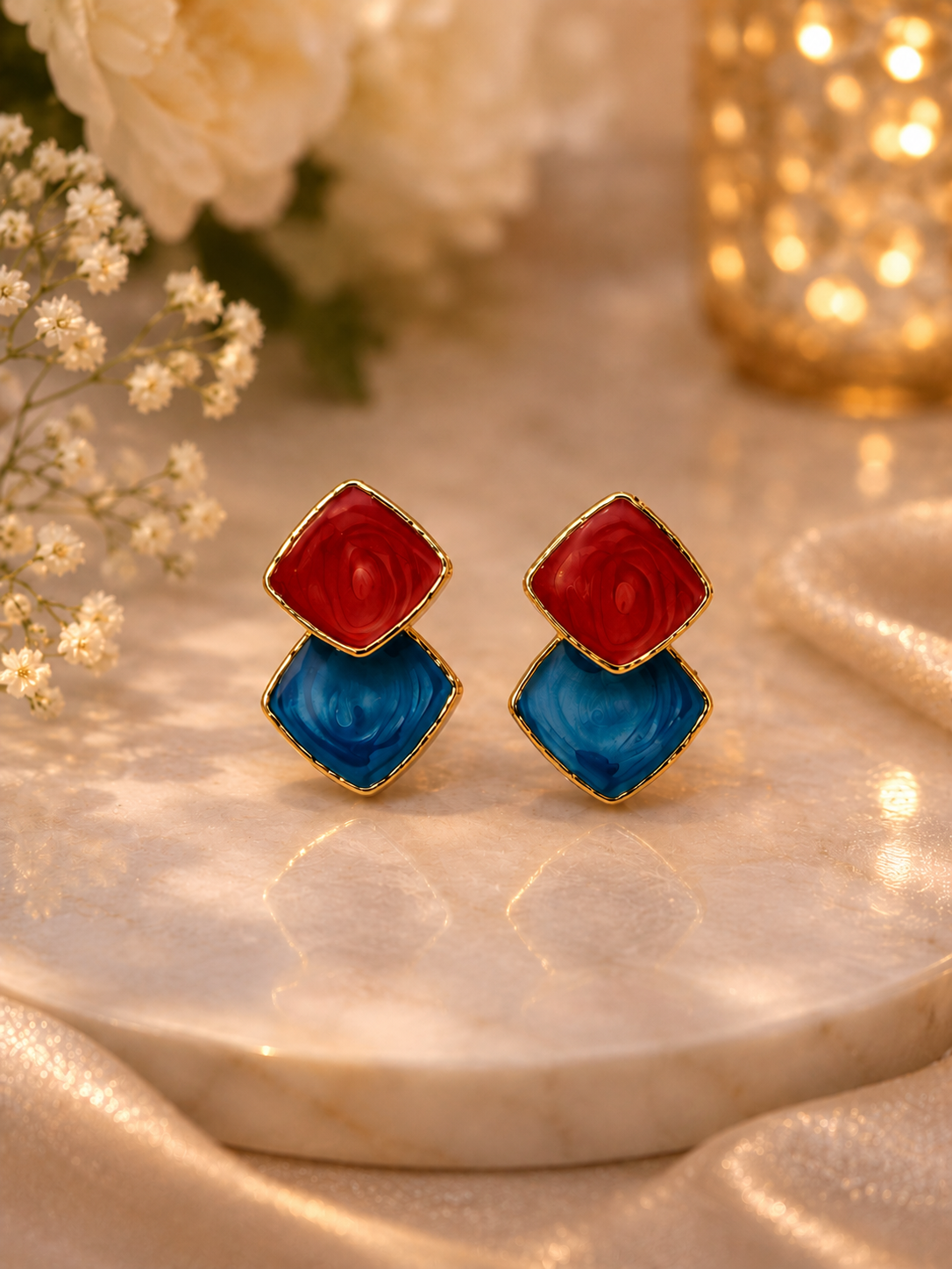 Rhombus shape Geometric earrings