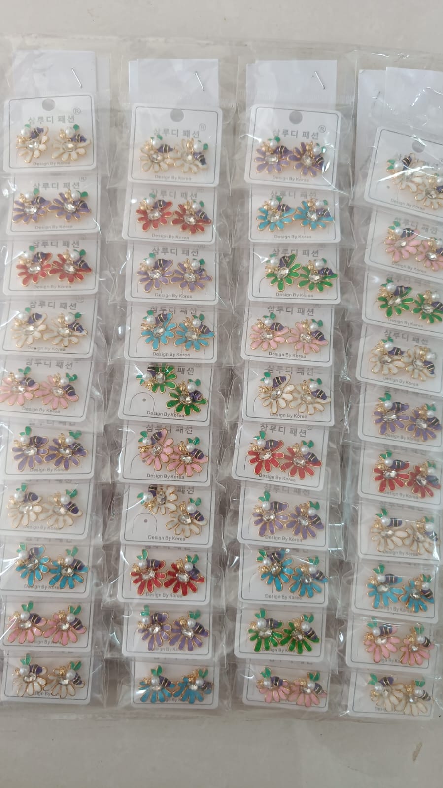 Korean Design Cute Colorful Flower Earring