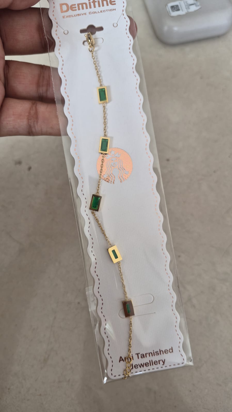 Anti tarnish chain bracelet