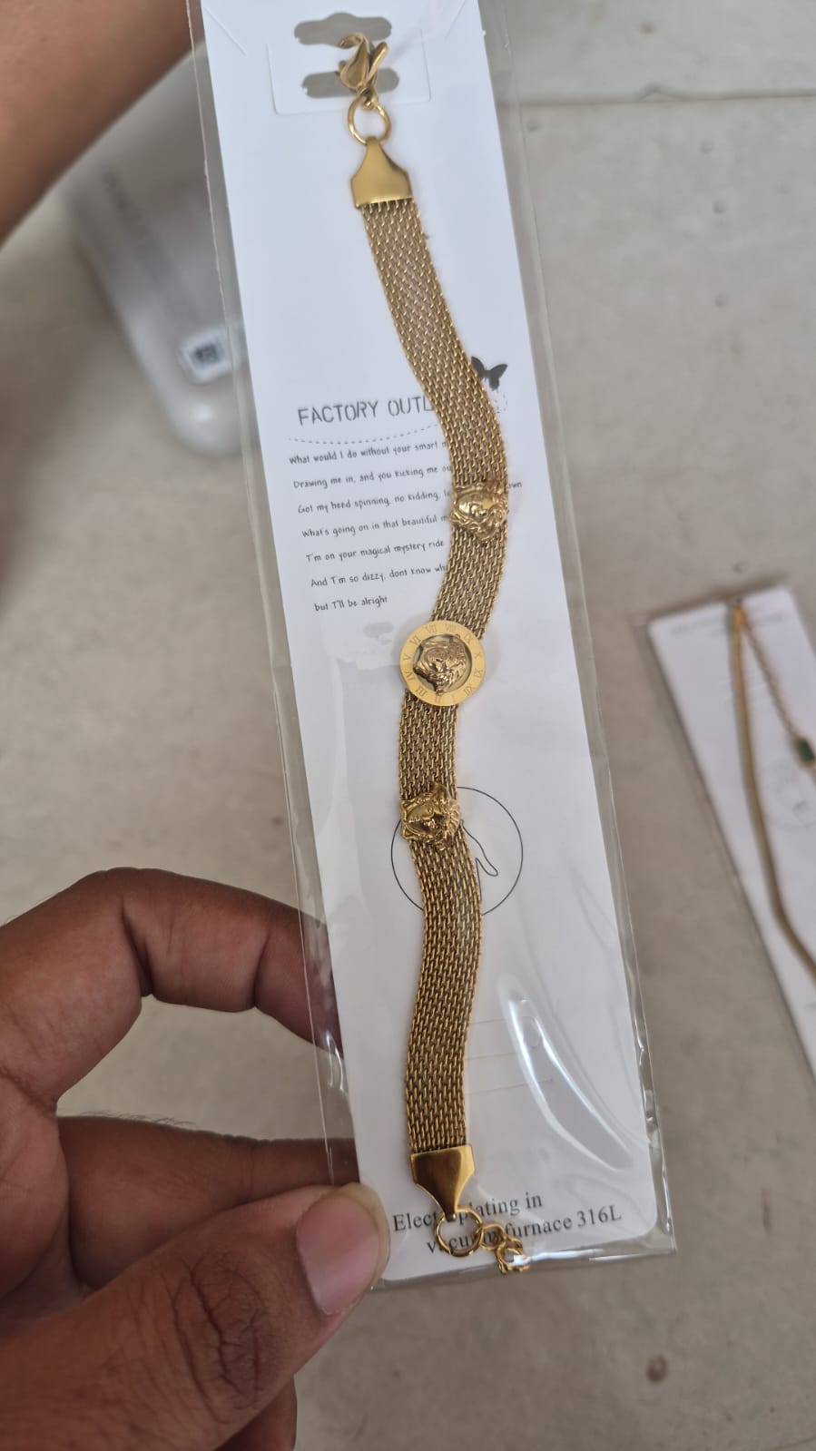 Anti tarnish chain bracelet