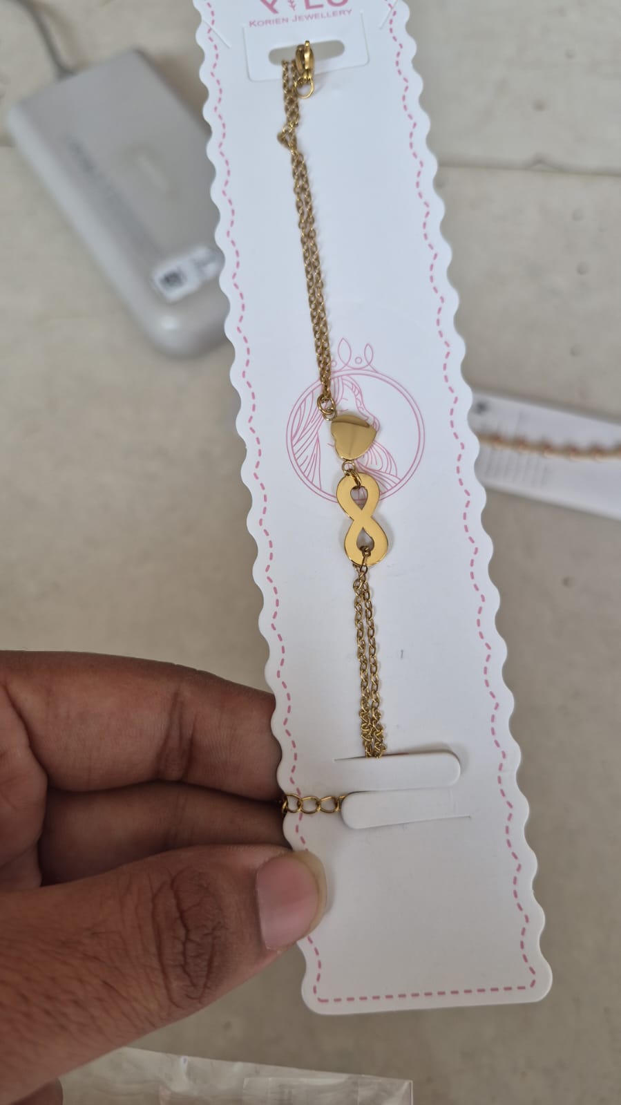 Anti tarnish chain bracelet