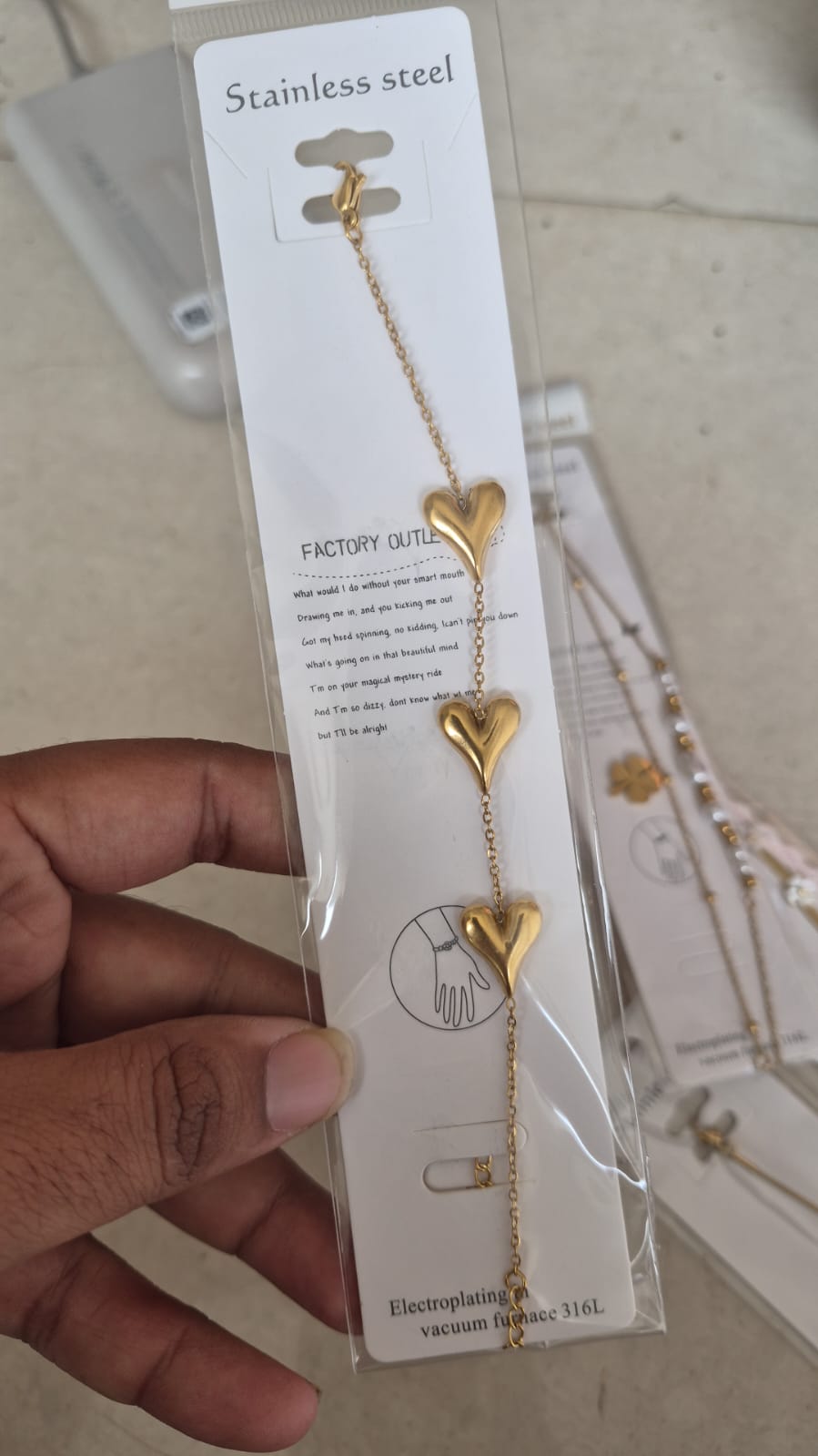 Anti tarnish chain bracelet