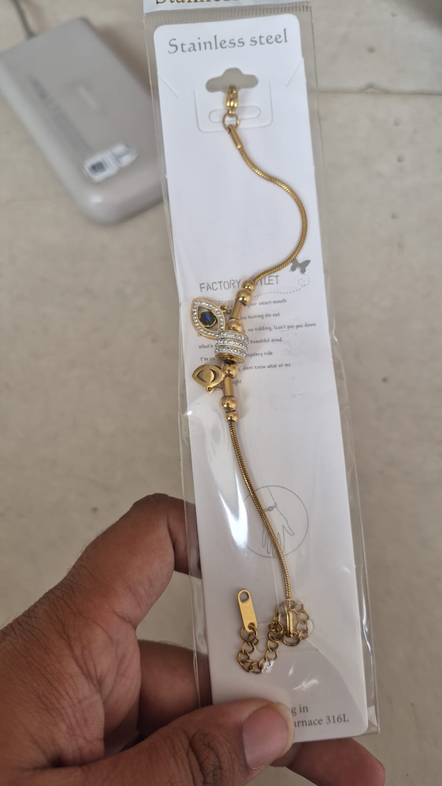 Anti tarnish chain bracelet