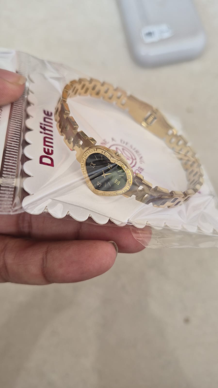 Anti tarnish fake watch bracelet