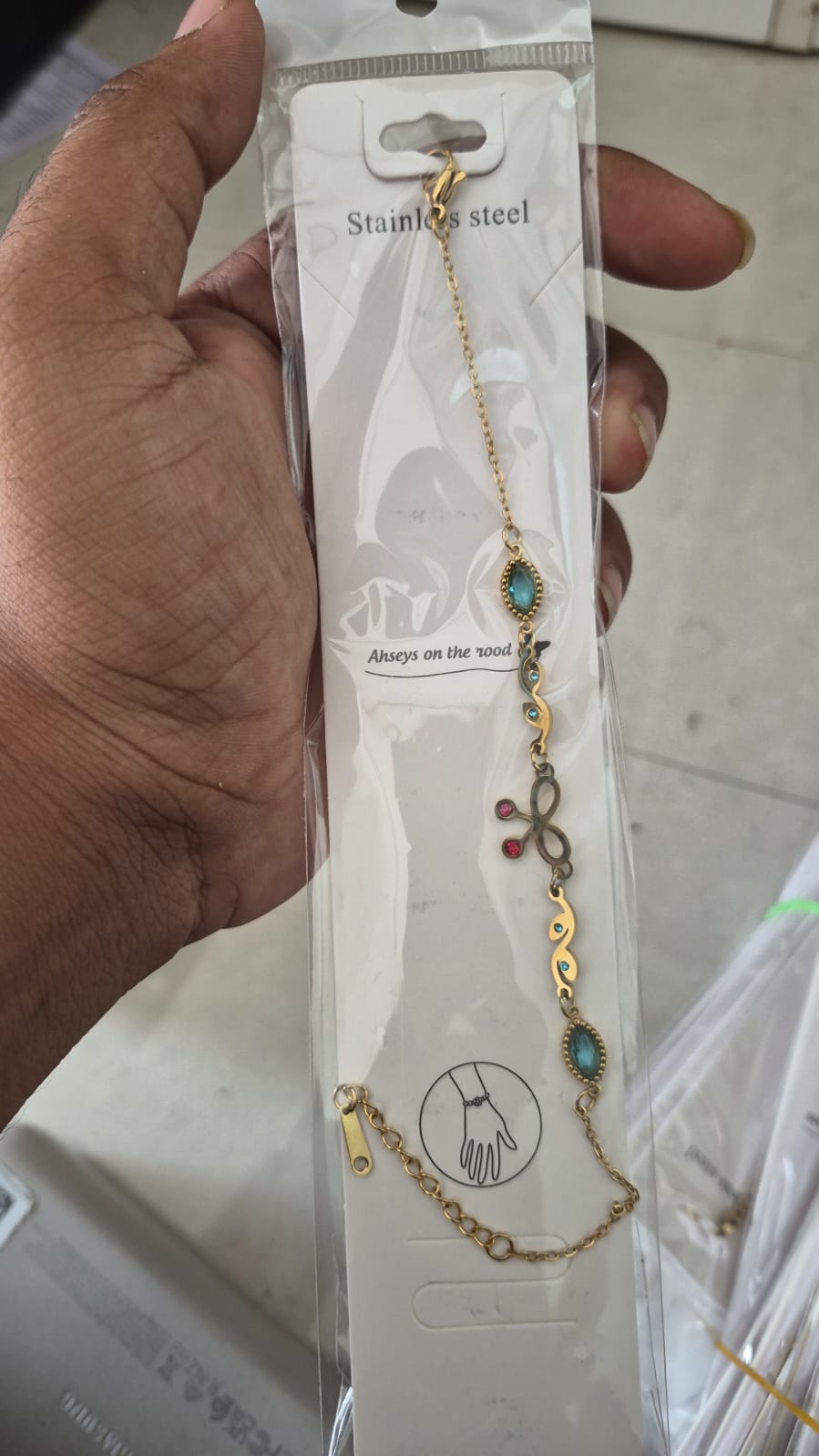 Anti tarnish chain bracelet