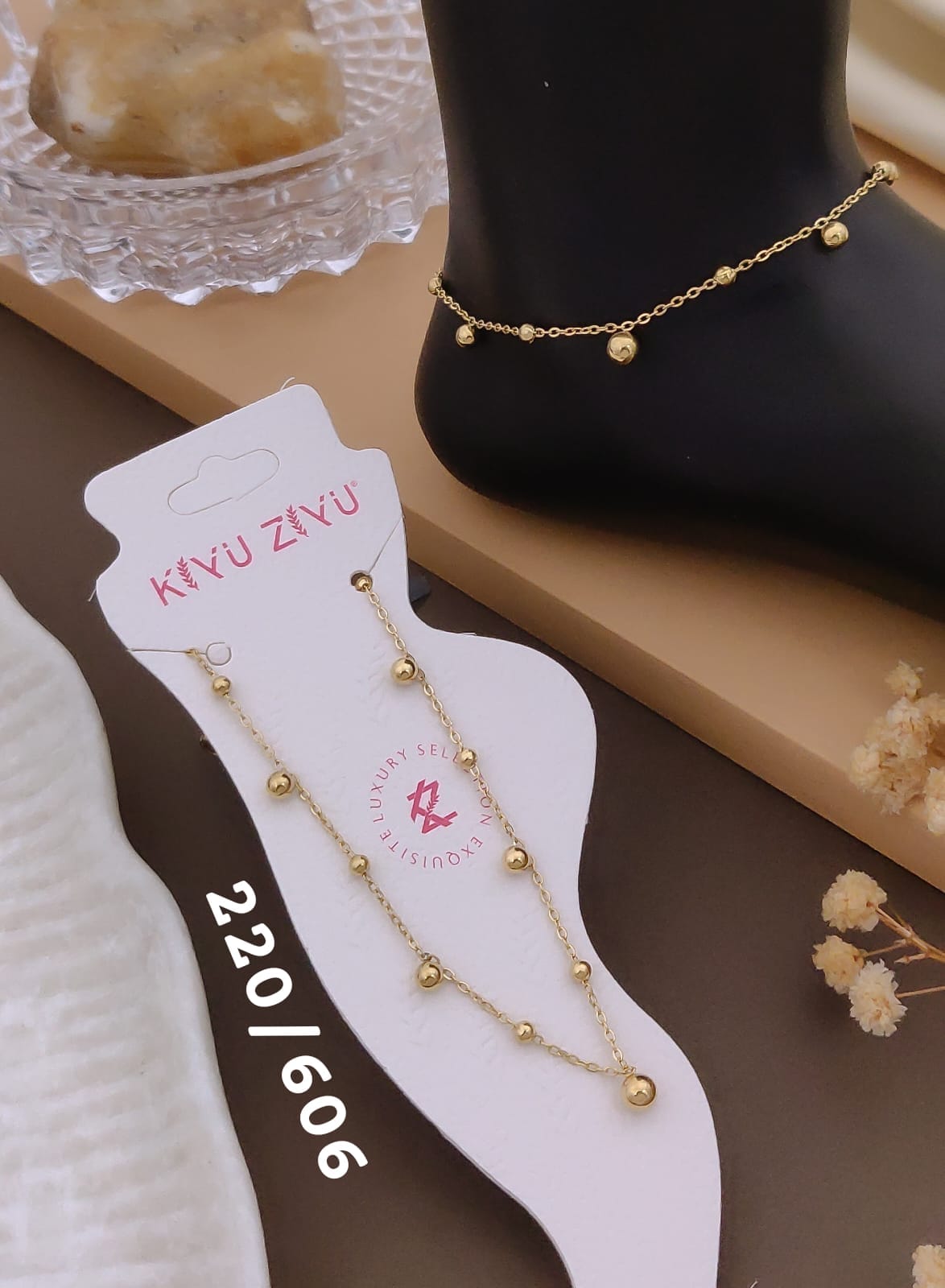Anti tarnish anklet
