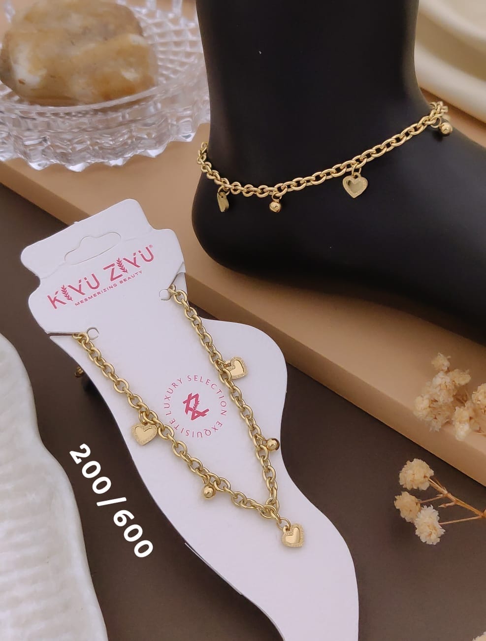 Anti tarnish anklet