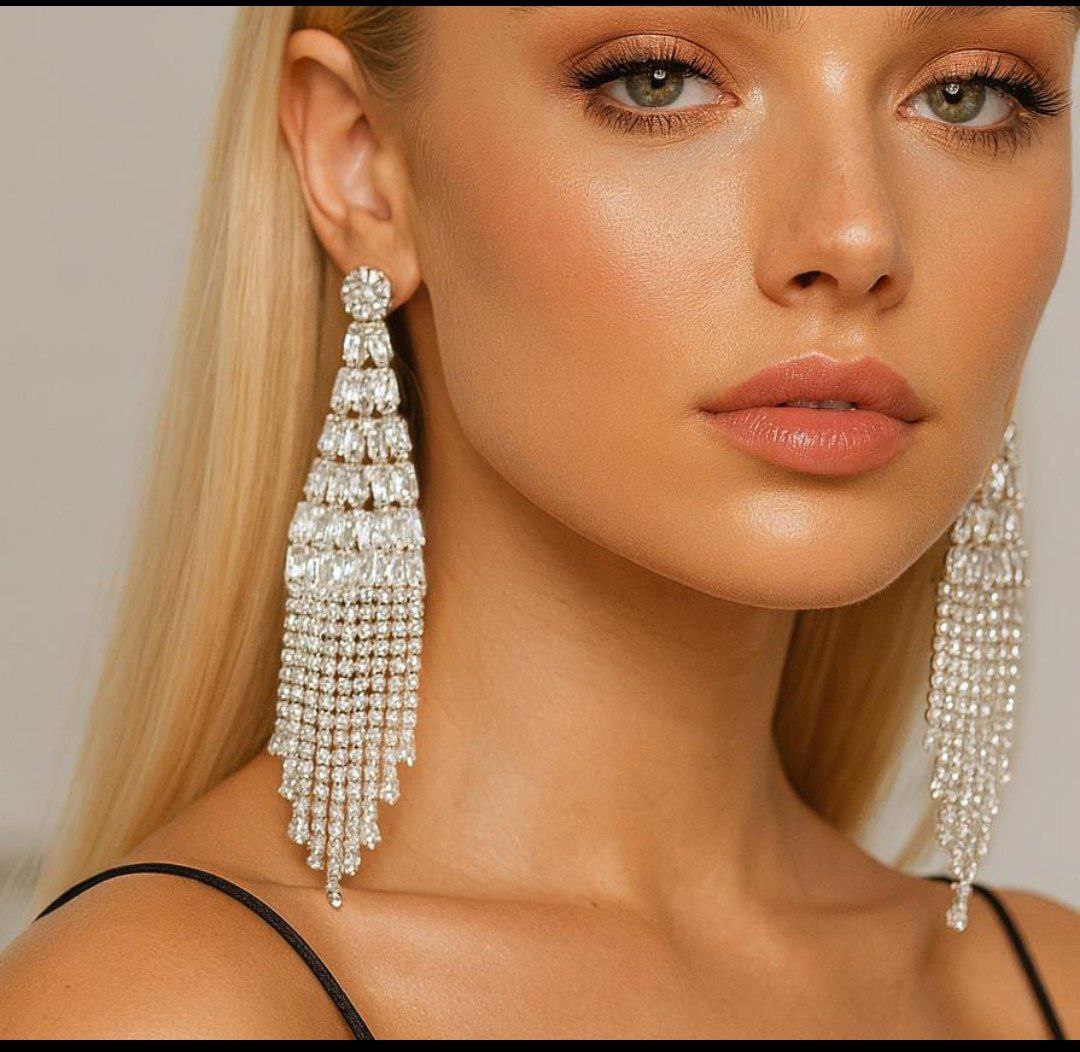 Korean Party wear Glam Tassel Earrings