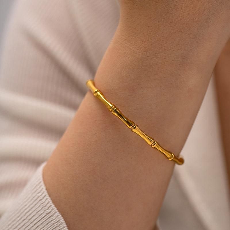 Anti Tarnish Bamboo Kada Bracelet