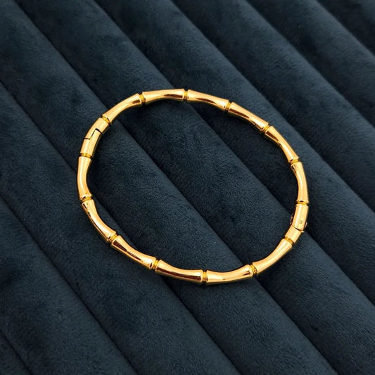 Anti Tarnish Bamboo Kada Bracelet