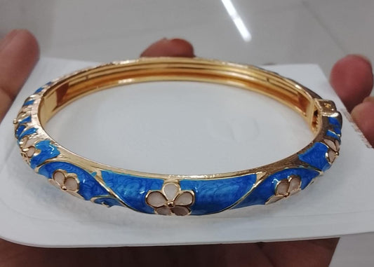 Premium Minakari Small Flower Kada