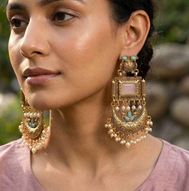 Traditional Long Jhumka Earrings
