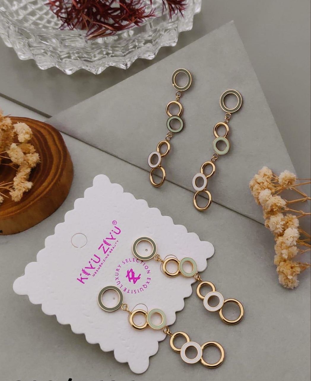 Kiyu Ziyu Multi Round Layered Earring