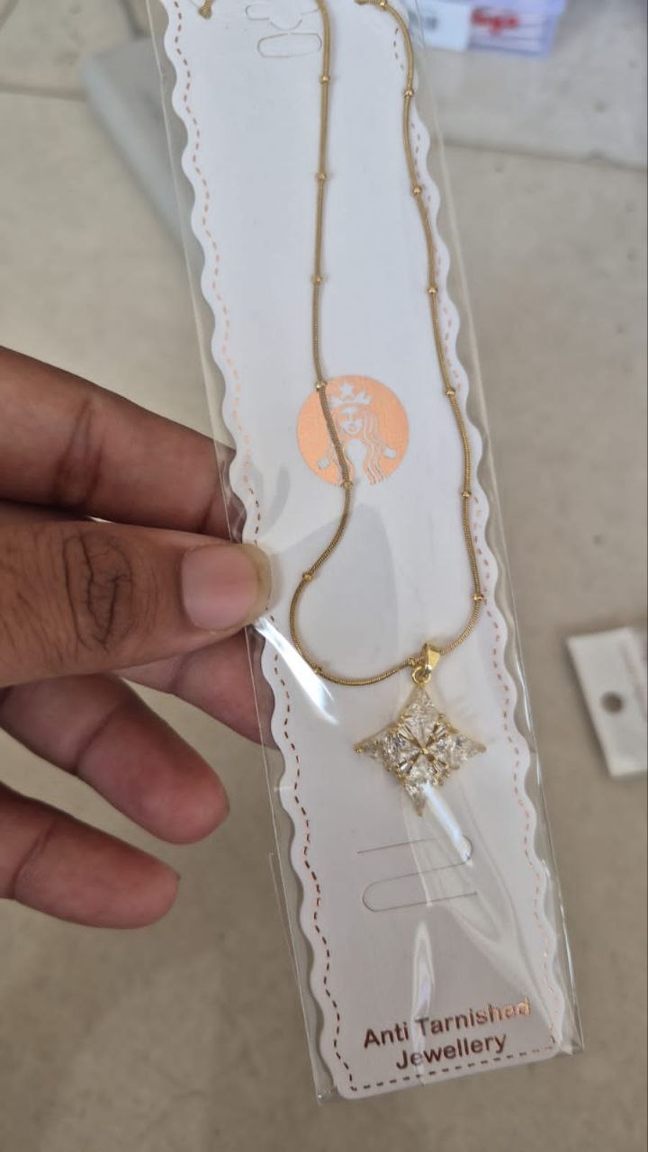 Anti tarnish stars neckless