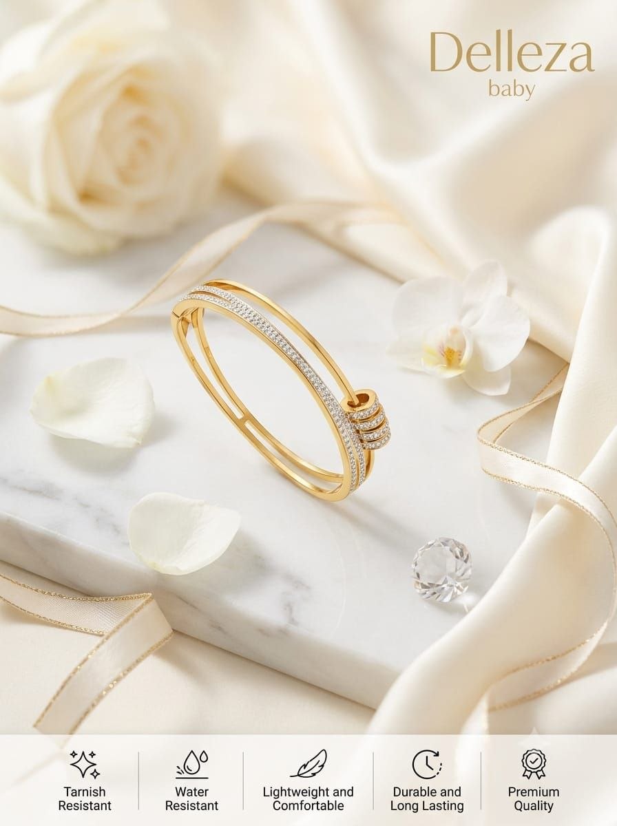 Baby Size Anti-Tarnish Crystal Knot Bracelet