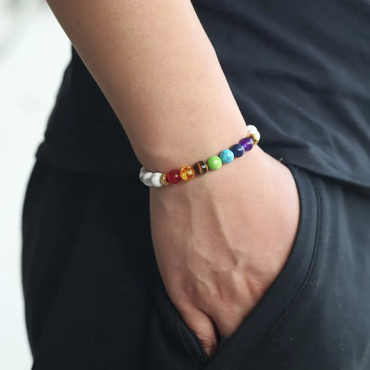 Colorful Beaded elastic Bracelet