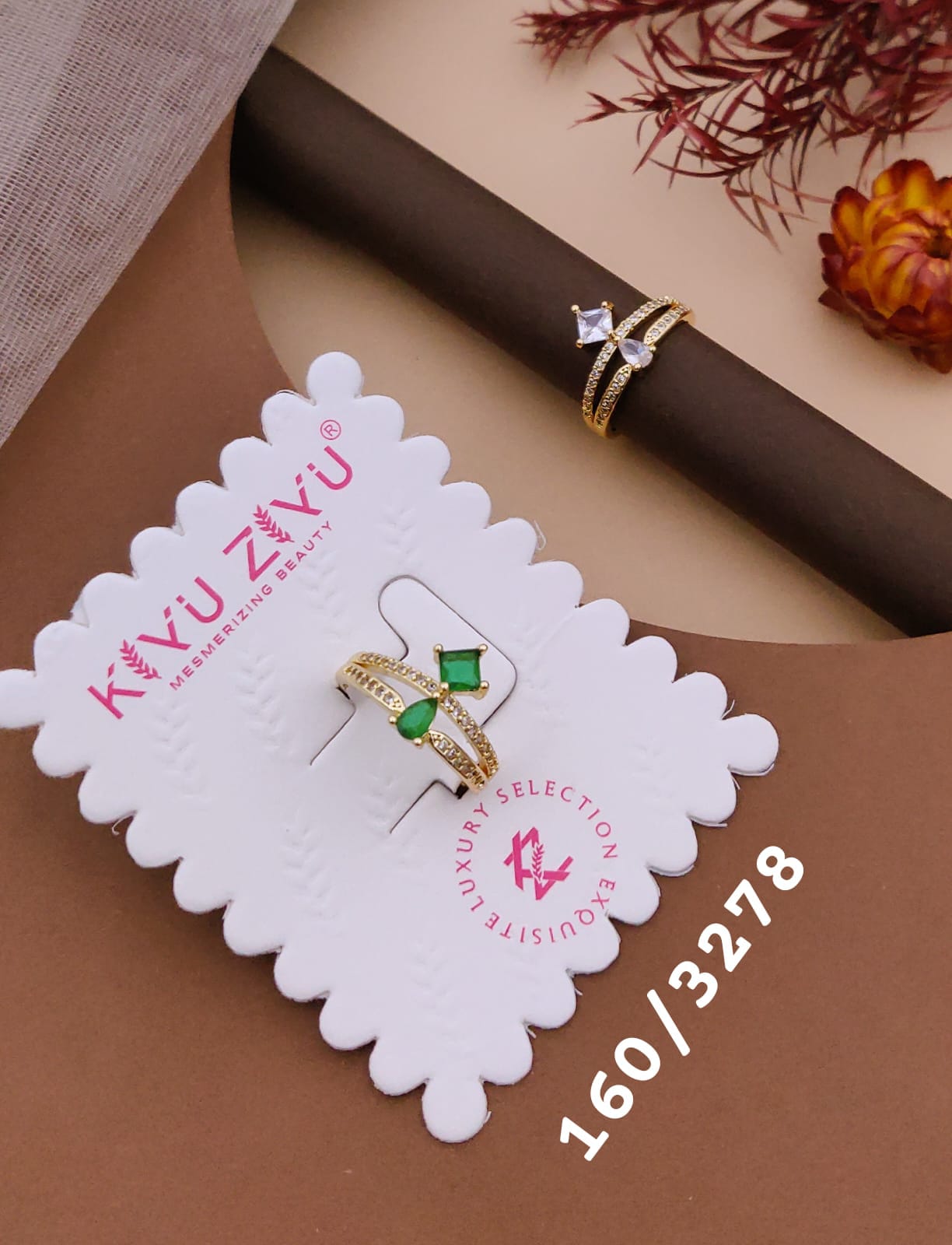 Kiyu ziyu anti tarnished adjustable ring