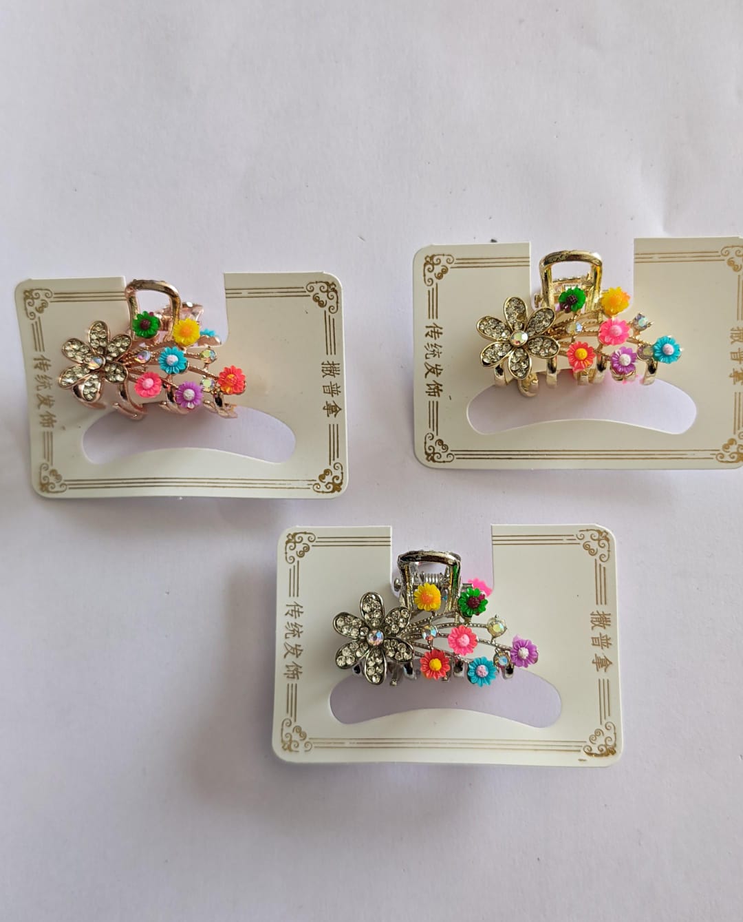 Korean Metal hair claw set of 3 pcs