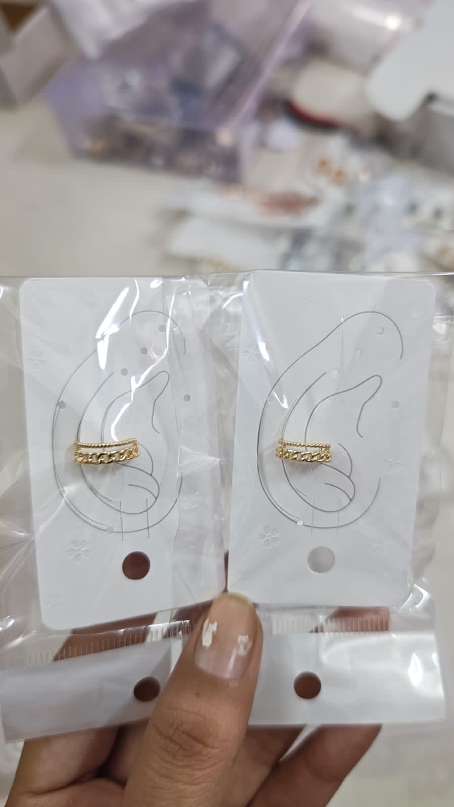 Korean Fashion Set of 2 Ear cuff