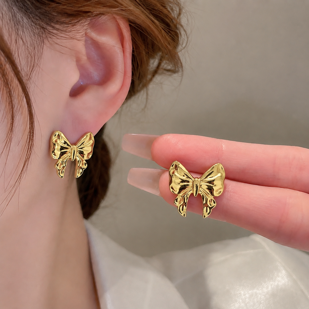 Anti tarnished earrings