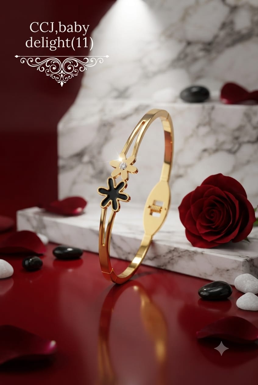 Anti tarnish Flower bracelet Baby Size