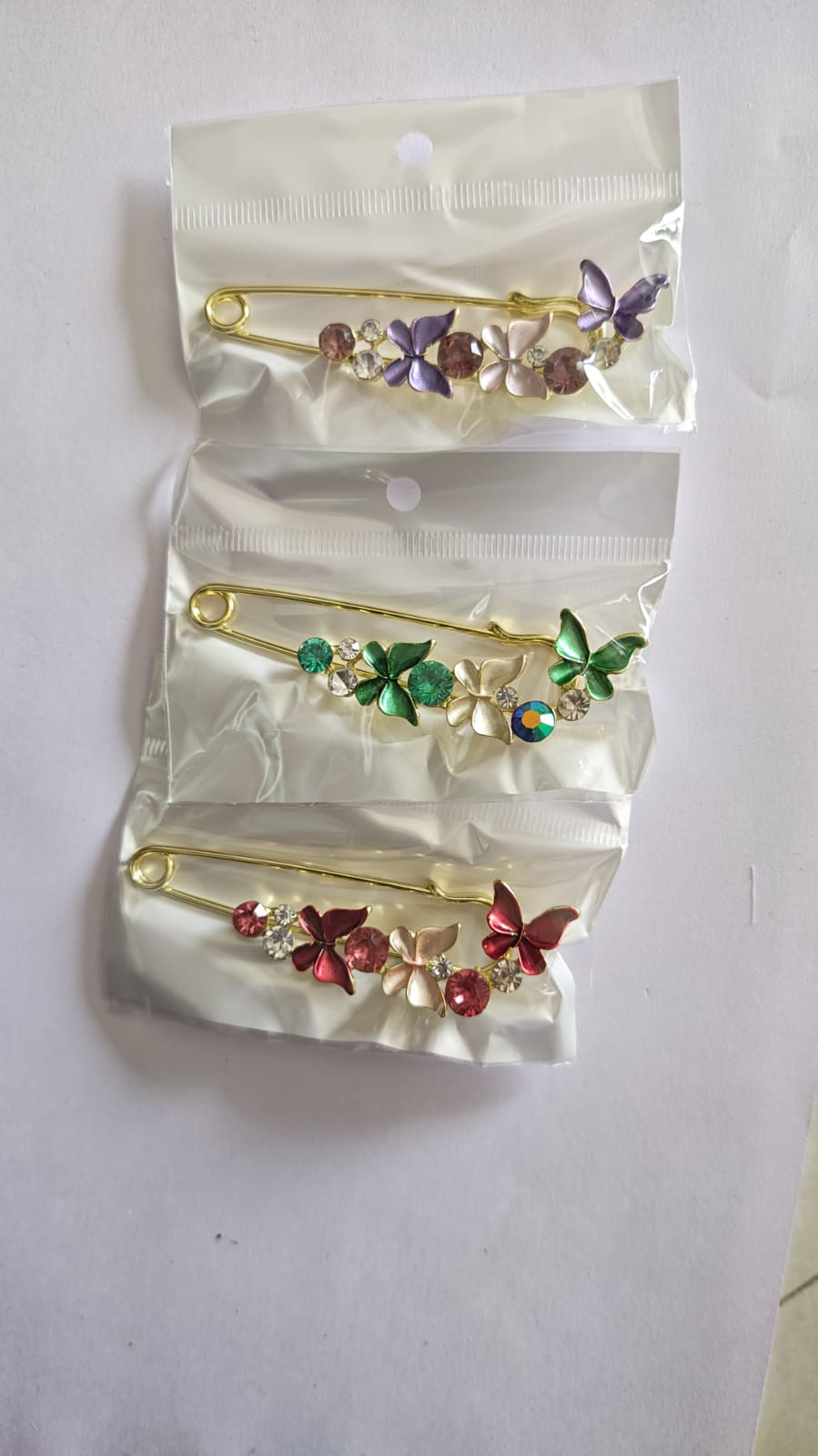 Trendy hair and cloth brooch set of 3