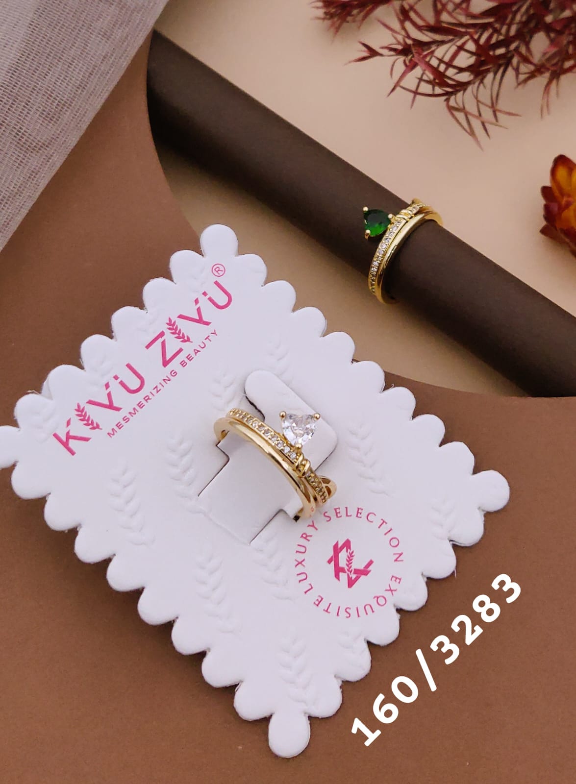 Kiyu ziyu anti tarnished adjustable ring