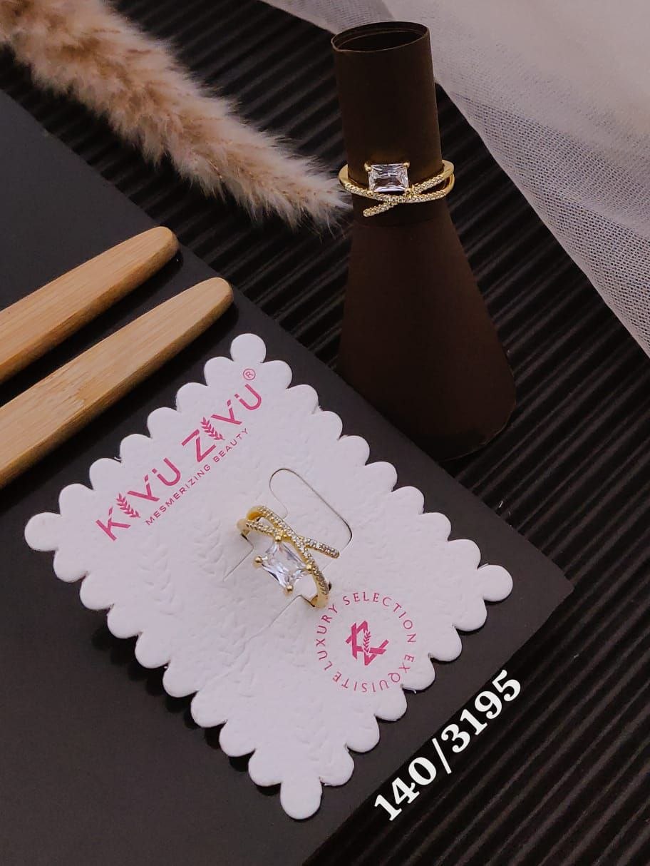 Kiyu Ziyu Anti Tarnish Princess Cut Zircon Ring