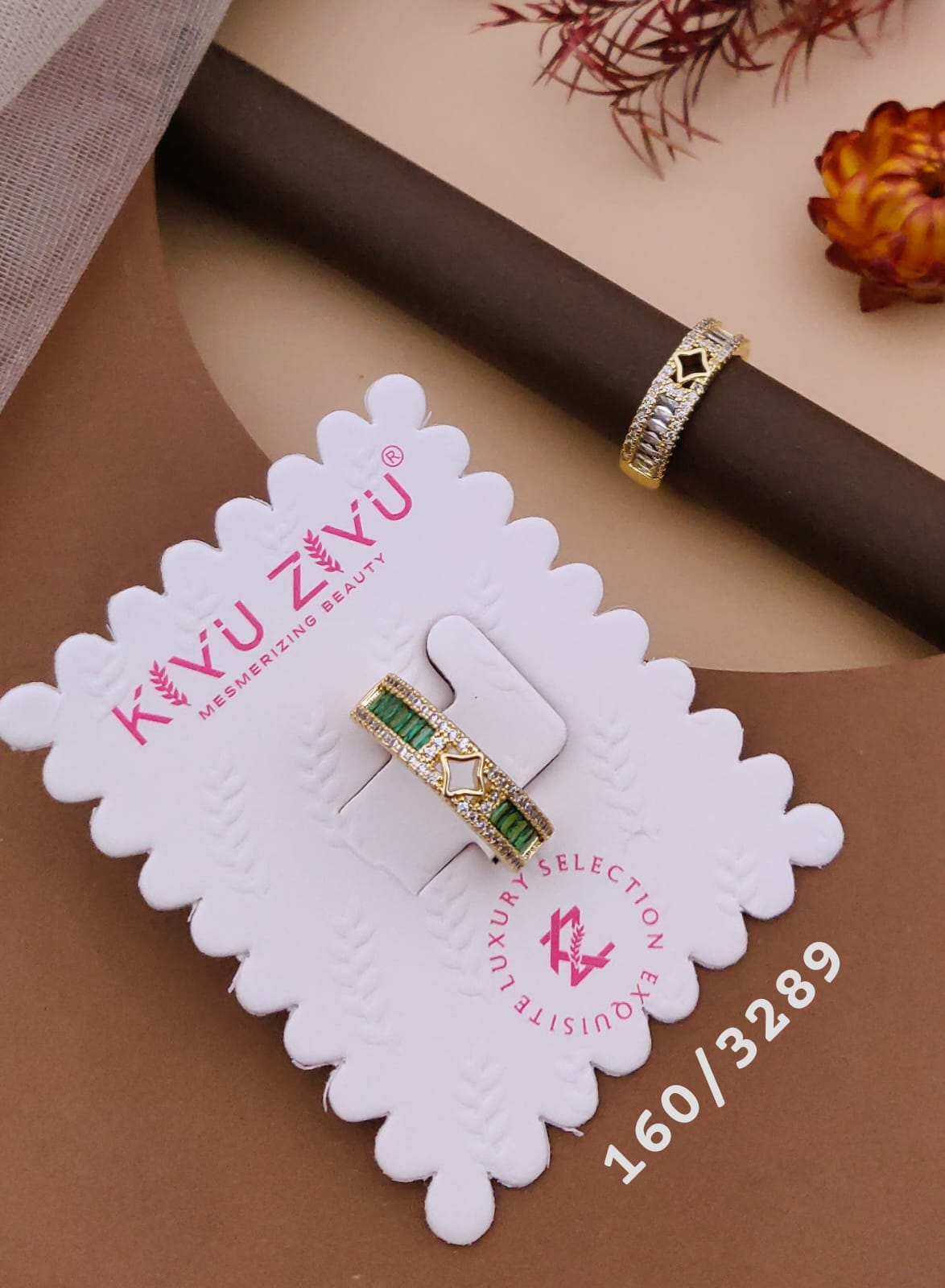 Kiyu ziyu anti tarnished adjustable ring