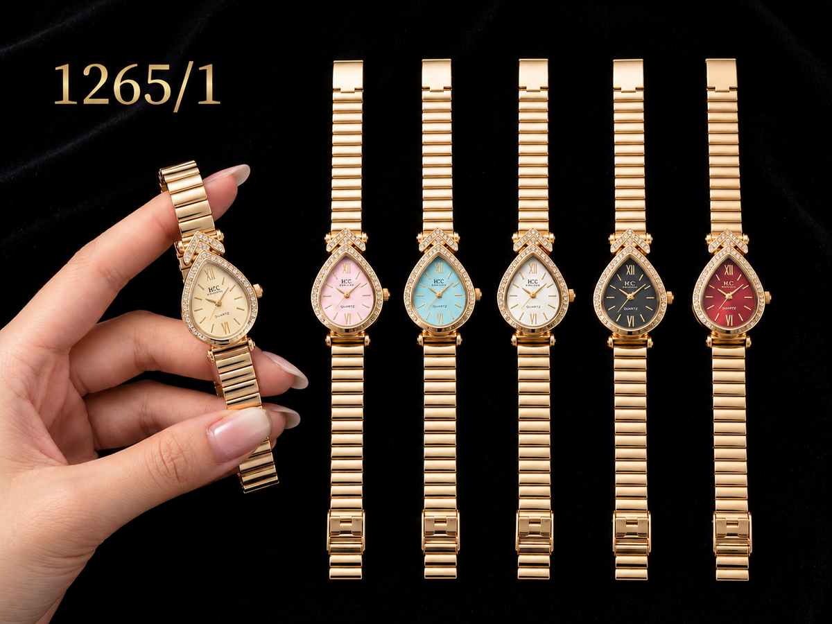 Premium Stainless Steel Teardrop Dial Watch
