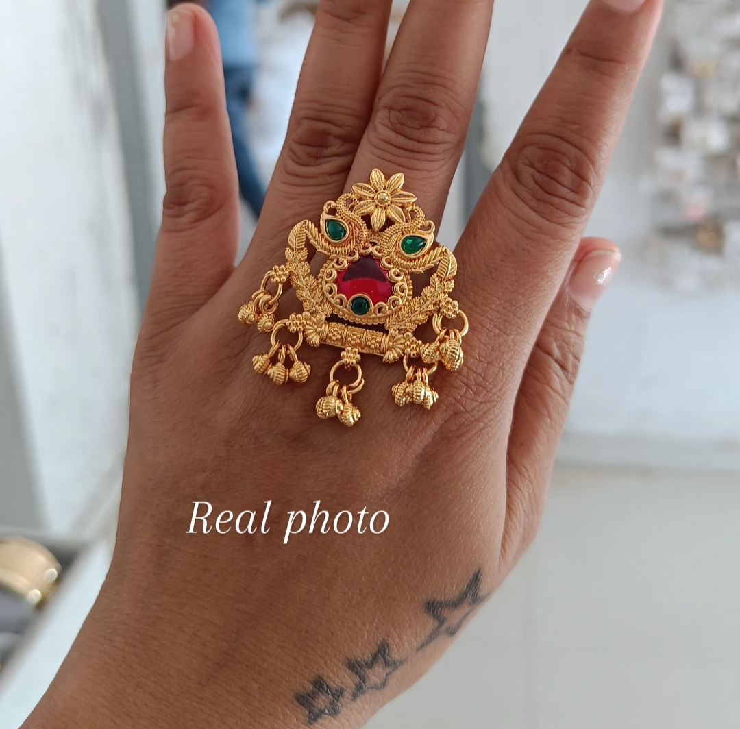 Royal Peacock Traditional Ring