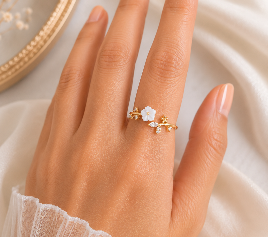 Anti-Tarnish free size ring for women