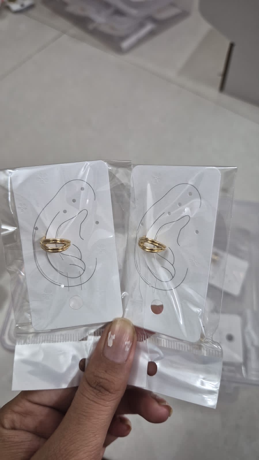 Korean Fashion Set of 2 Ear cuff