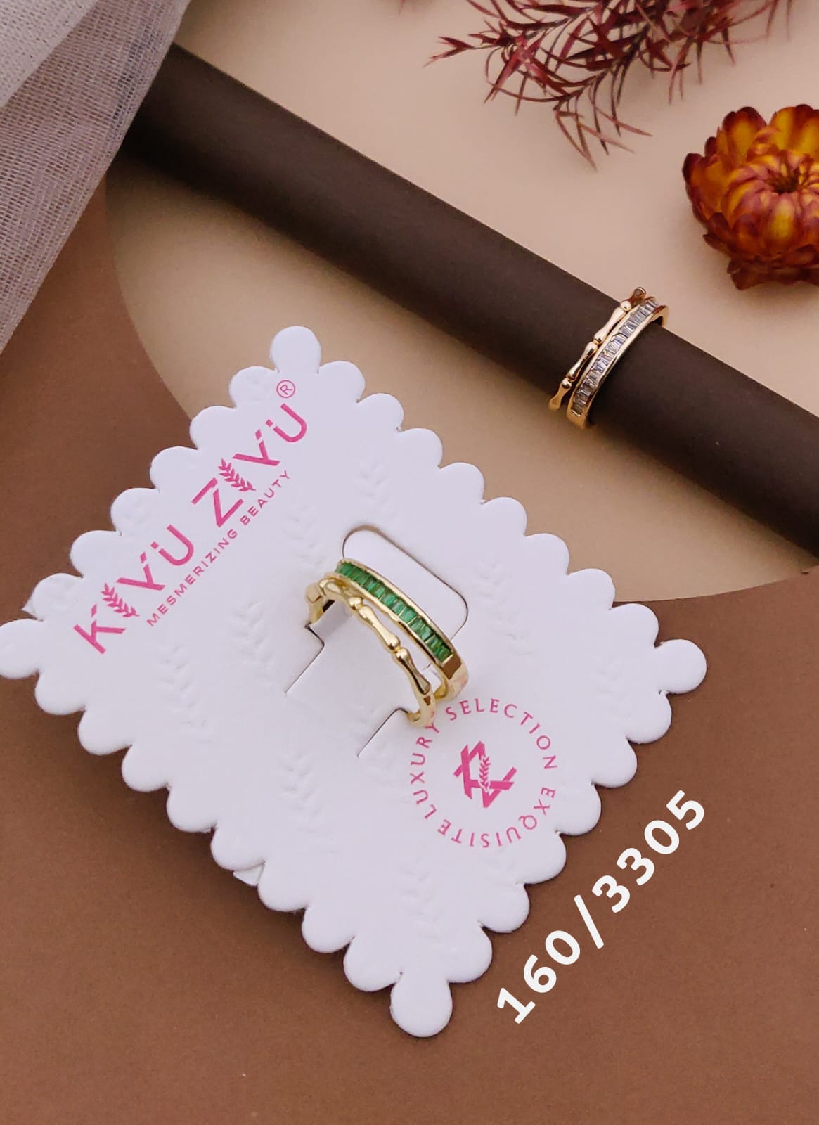 Kiyu ziyu anti tarnished adjustable ring