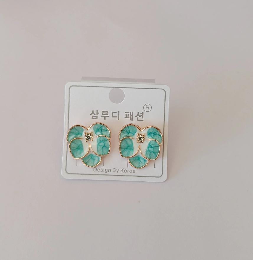 Korean Leaf Design Earring