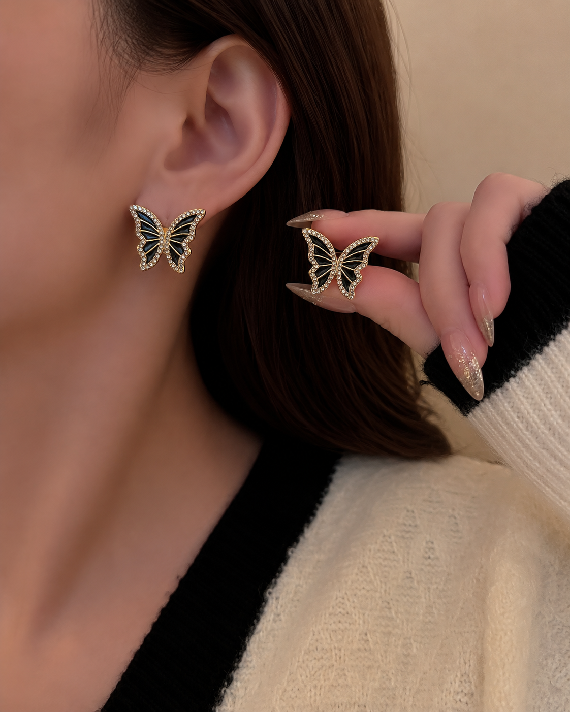 Korean Design Butterfly Earring