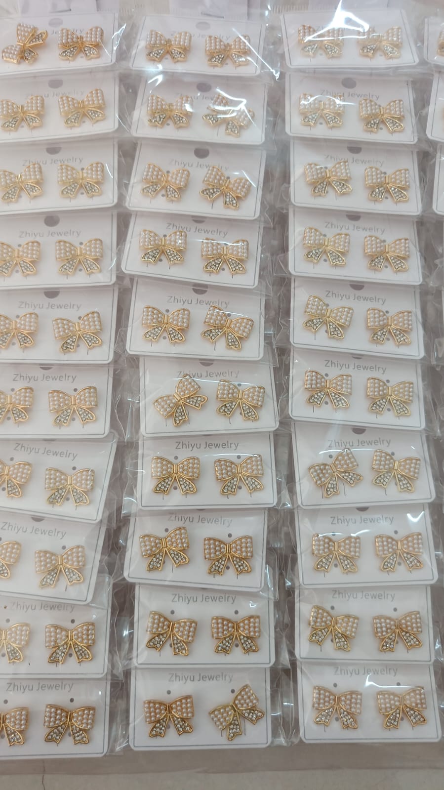 Korean Design Cute White Bow Earring