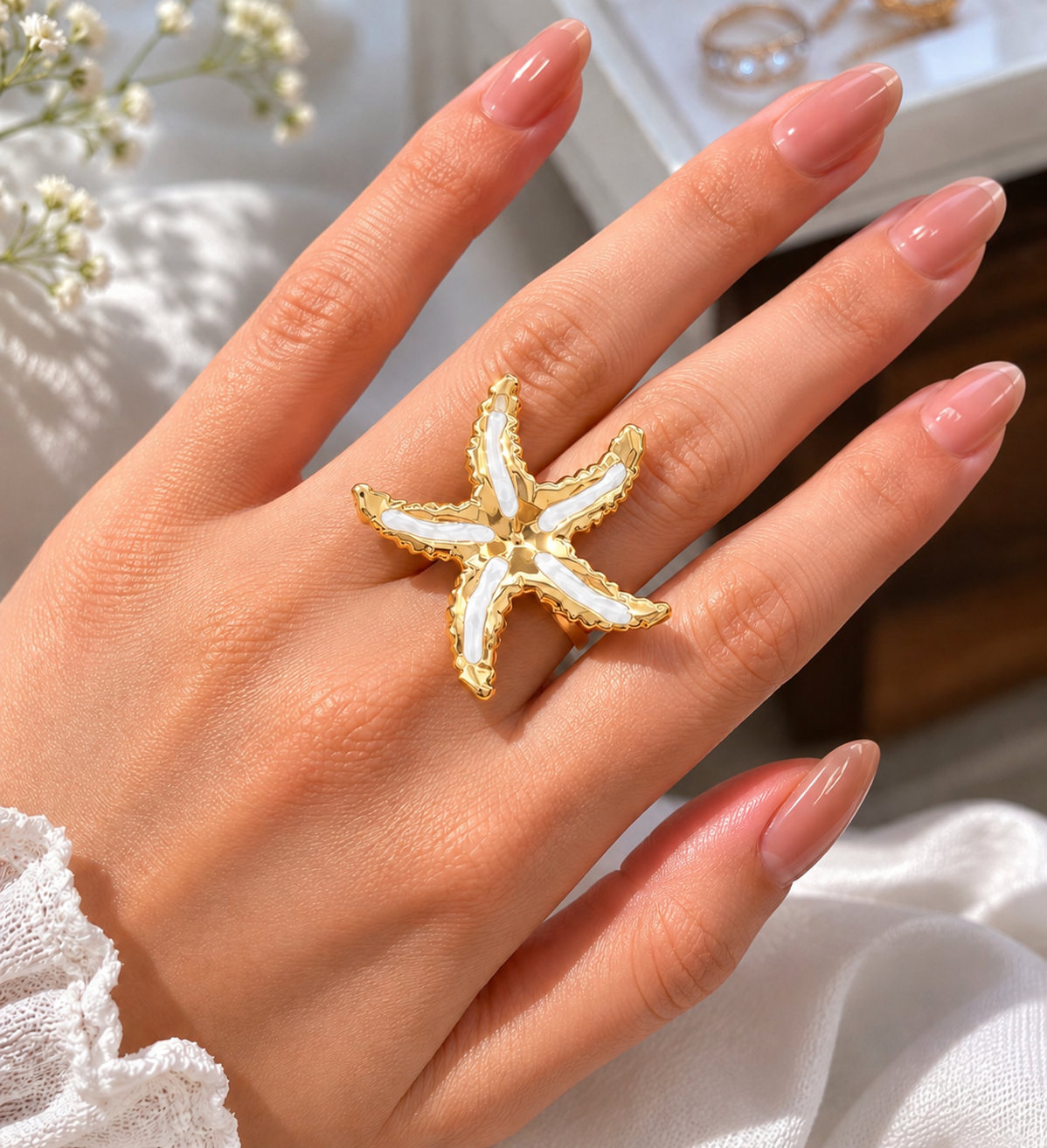 Korean adjustable Star Ring