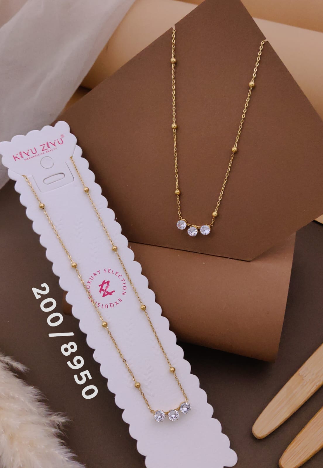 Kiyu ziyu anti tarnished necklace