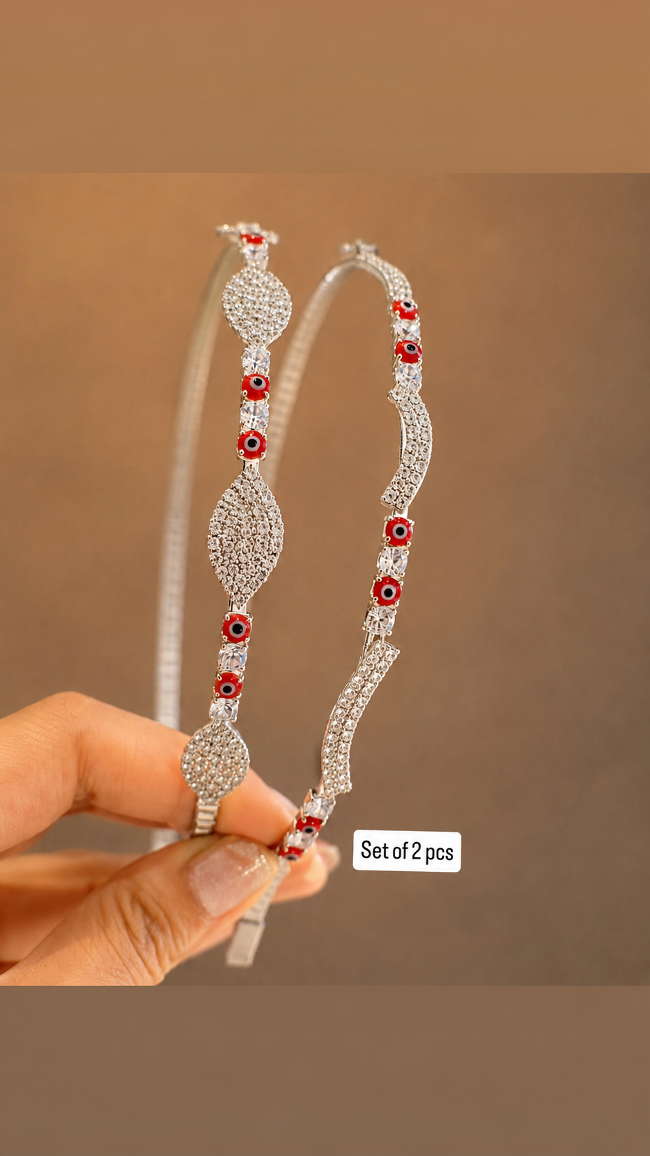 Diamond hairband set of 2 pcs