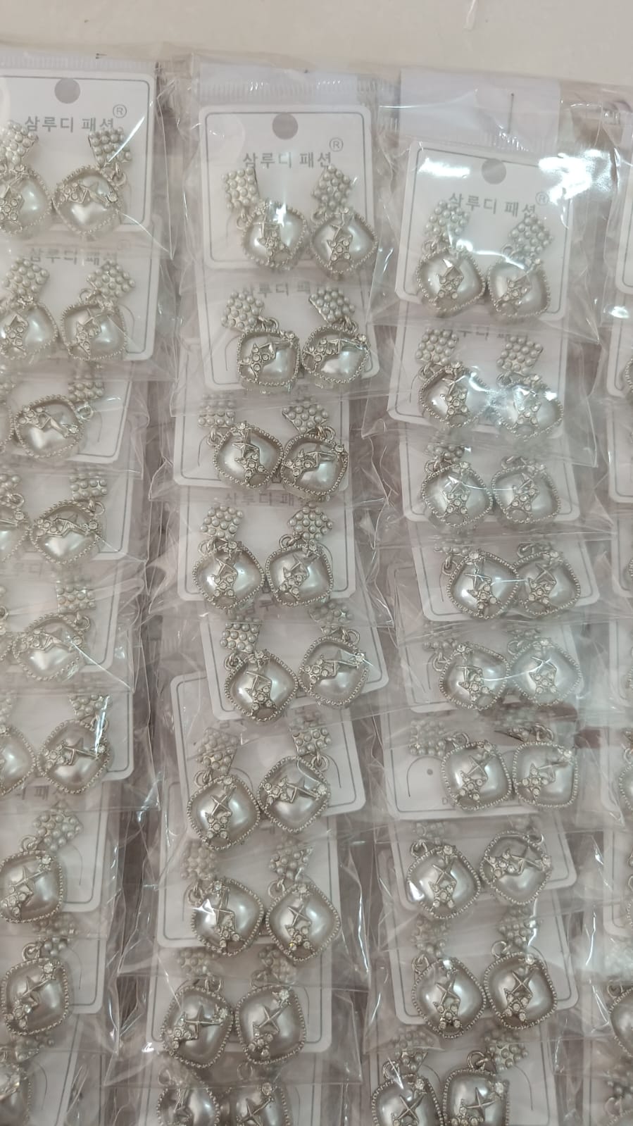 Korean Design Silver Square Earring