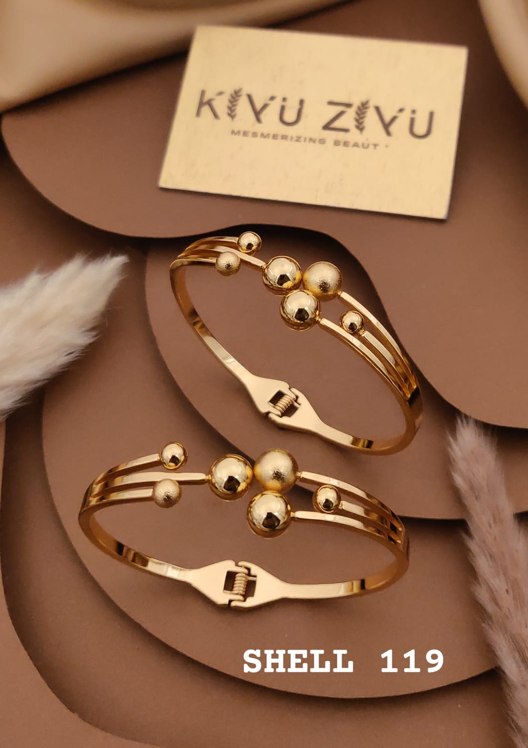 Geometric Round Ball Stainless Steel kiyu ziyu regular size bracelet