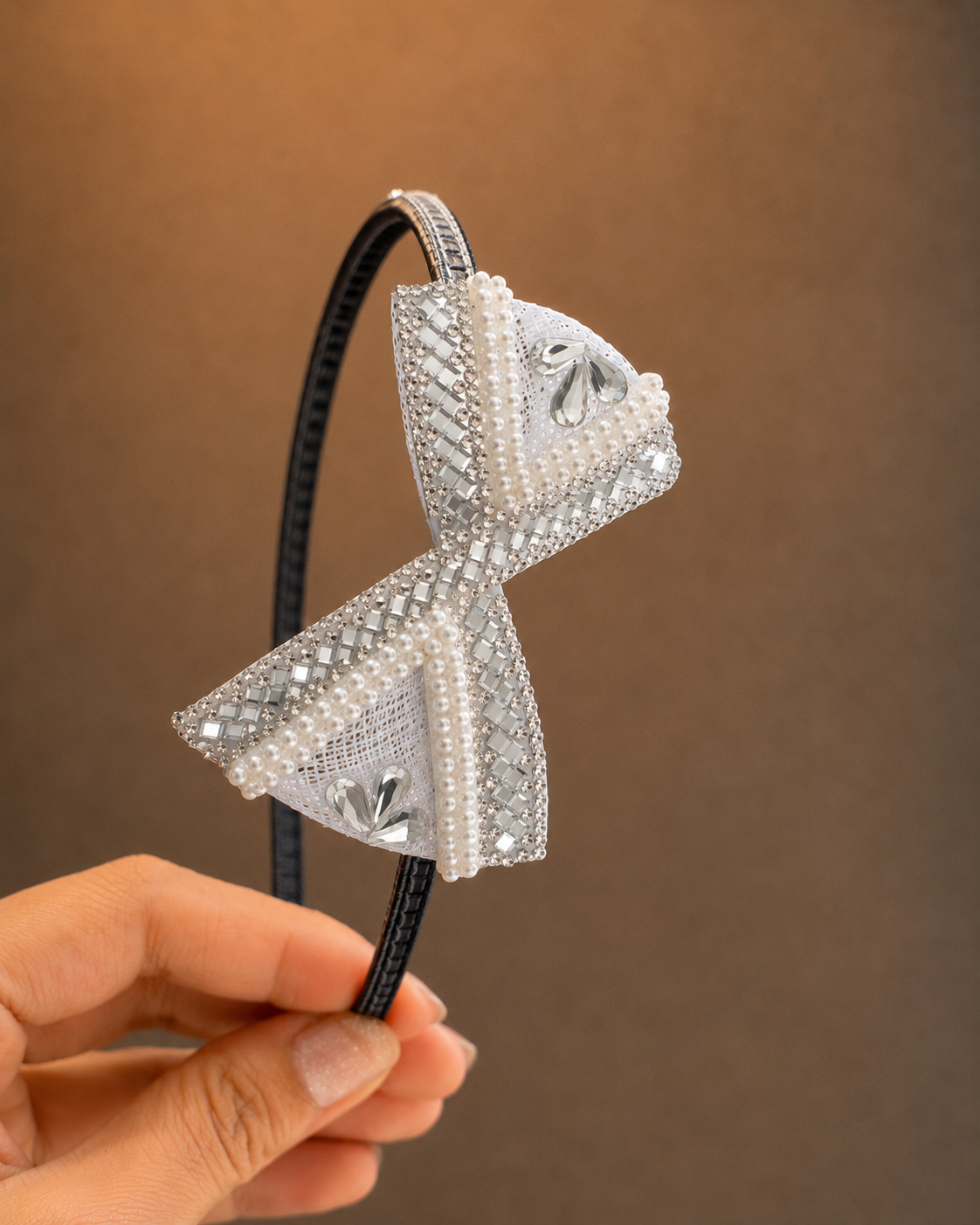 Korean pearl hairband