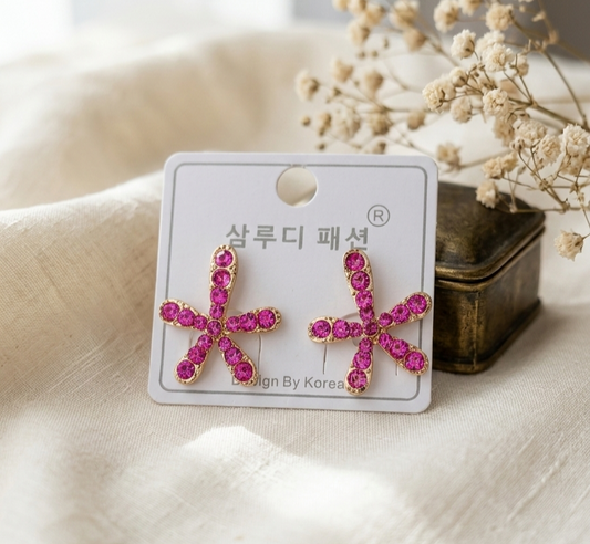 Flower stud earring set from shuma jewellers