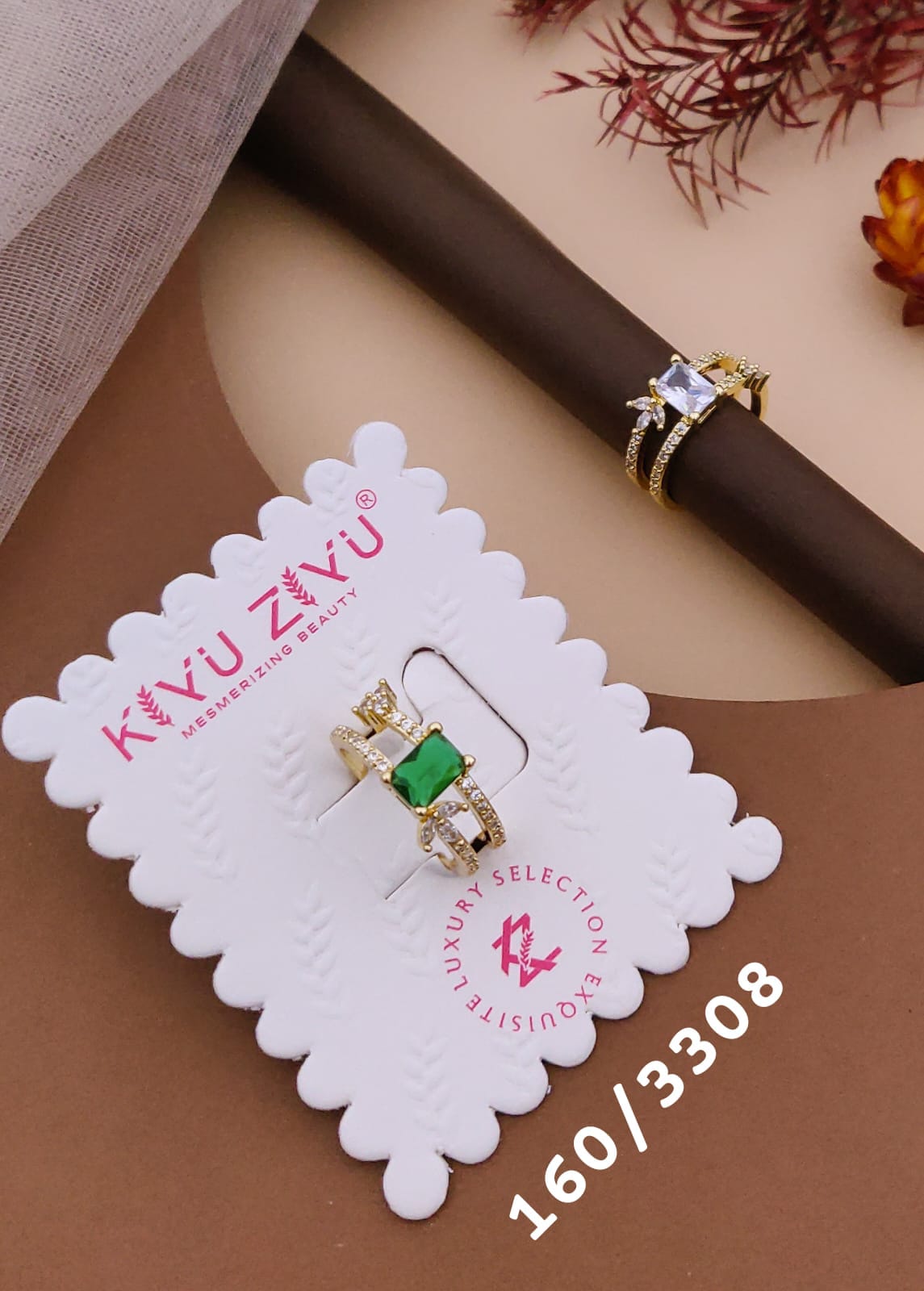 Kiyu ziyu anti tarnished adjustable ring