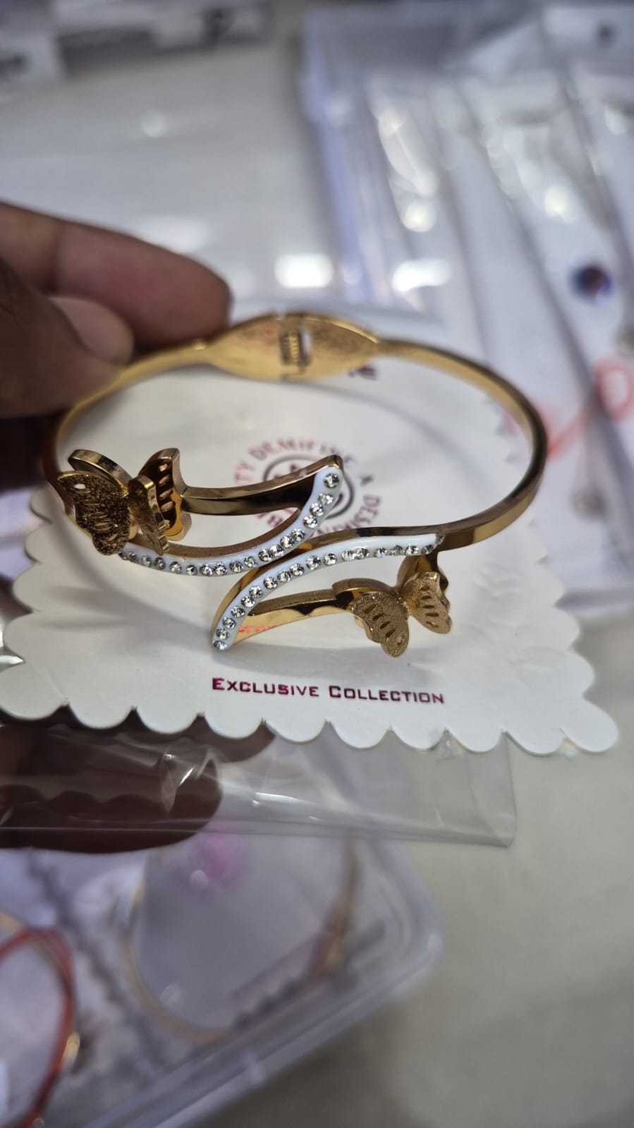 Stainless steel butterfly bracelet