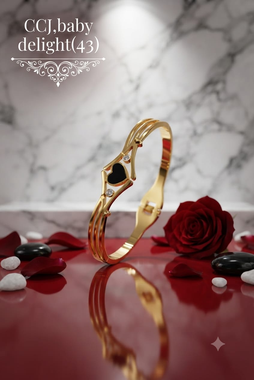 Anti Tarnish layered with heart Baby Size Bracelet