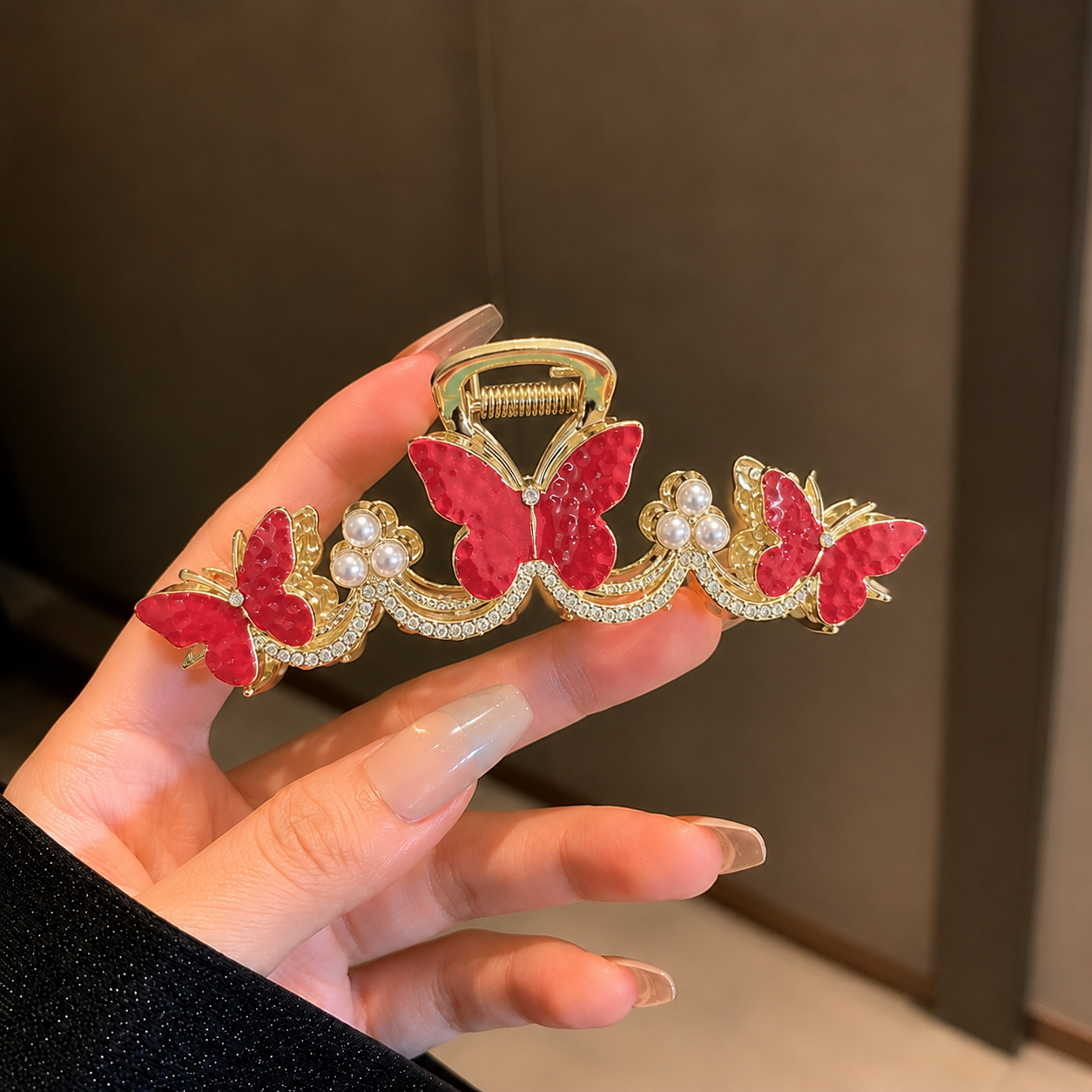 Korean metal hair claw