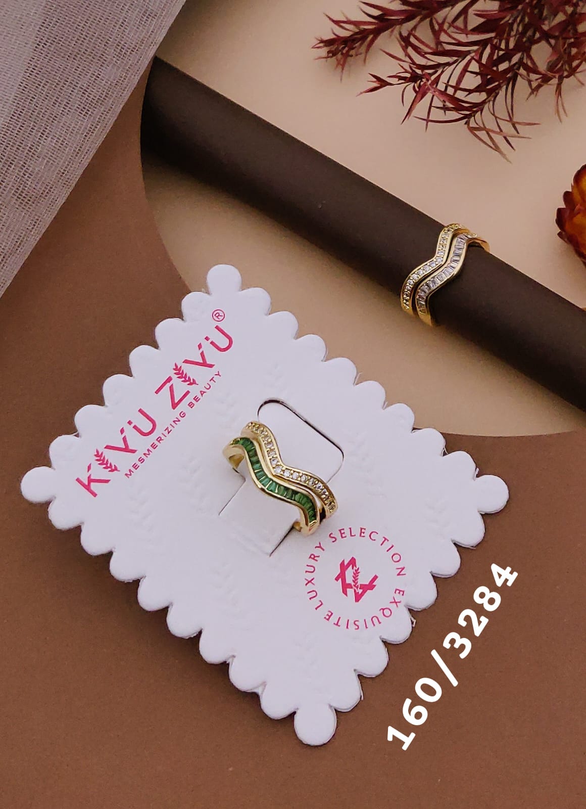 Kiyu ziyu anti tarnished adjustable ring