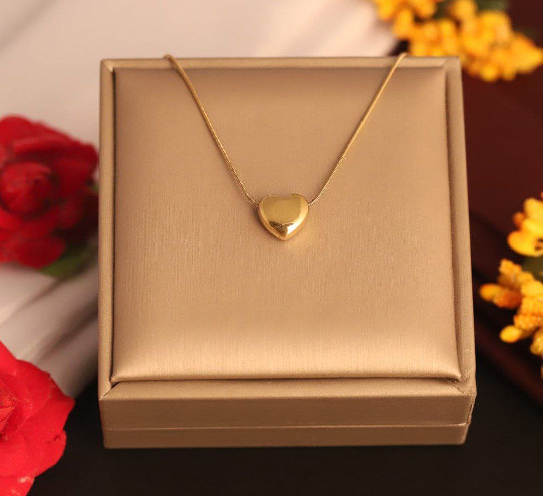 Anti-Tarnish Heart Pendant Necklace